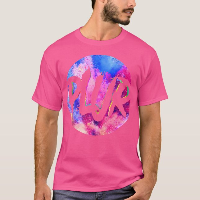T-shirt Edm Plur Kandi Kid Techno Hardstyle Dubstep (Devant)