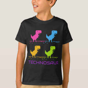 T-shirt EDM Retro Techno Dinosaur Dance Rave Musique