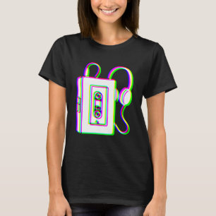 T-shirt Edm Tricolor - Walkman - Glitch - Rave Style Overs