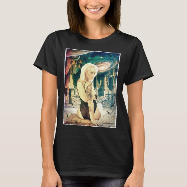 T-shirt EDM Trippy Space World Flip Dance Rave Music Festi (Devant)