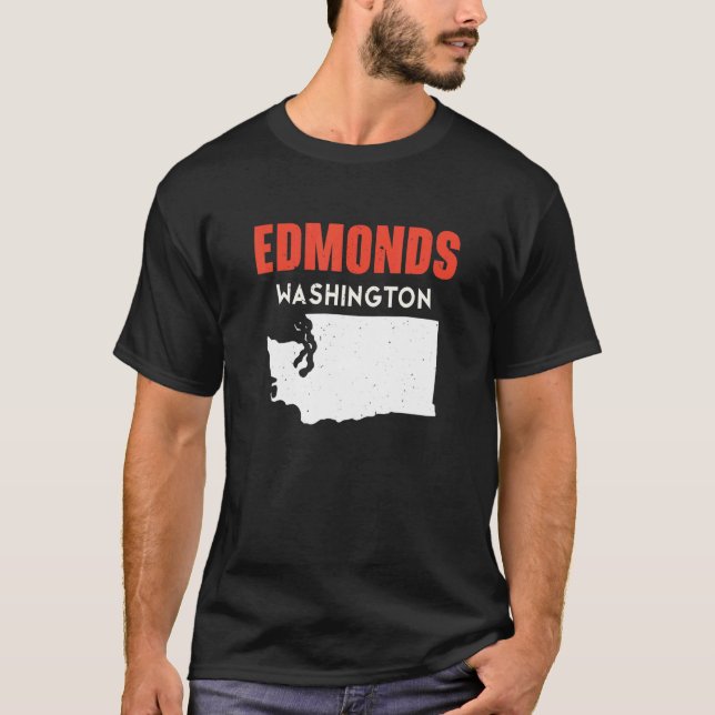 T-shirt Edmonds Washington USA State America Travel Washin (Devant)