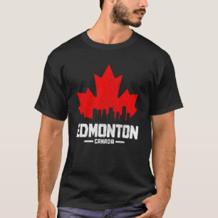 T-shirt Edmonton Alberta Canada Feuille d'érable Drapeau c