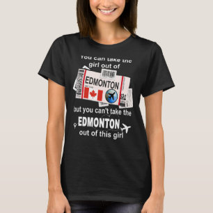 T-shirt Edmonton Boarding Pass Edmonton Girl Edmonton