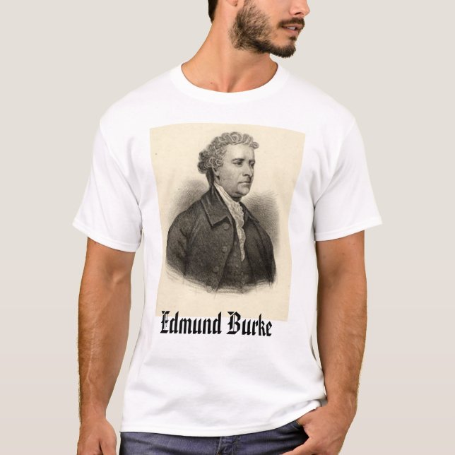 T-shirt Edmund Burke, Edmund Burke (Devant)