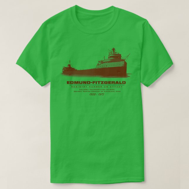 T-shirt Edmund Fitzgerald (Design devant)