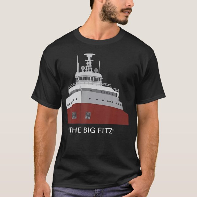 T-shirt Edmund Fitzgerald Big Fitz Nautique (Devant)