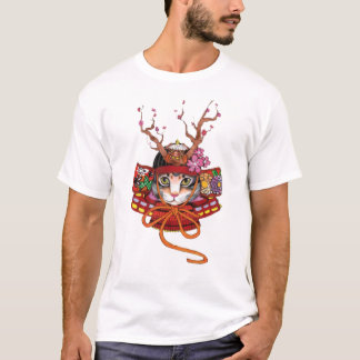 T-shirt Edo Samurai Neko Kitten