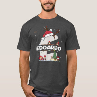 T-shirt Edoardo Christmas Shirt w Edoardo Name pour drôle