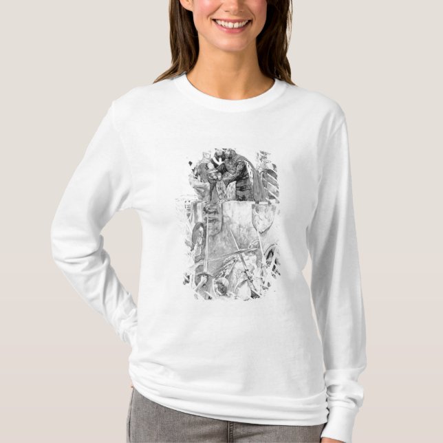 T-shirt Edouard I déclarant son prince de Galles de fils (Devant)