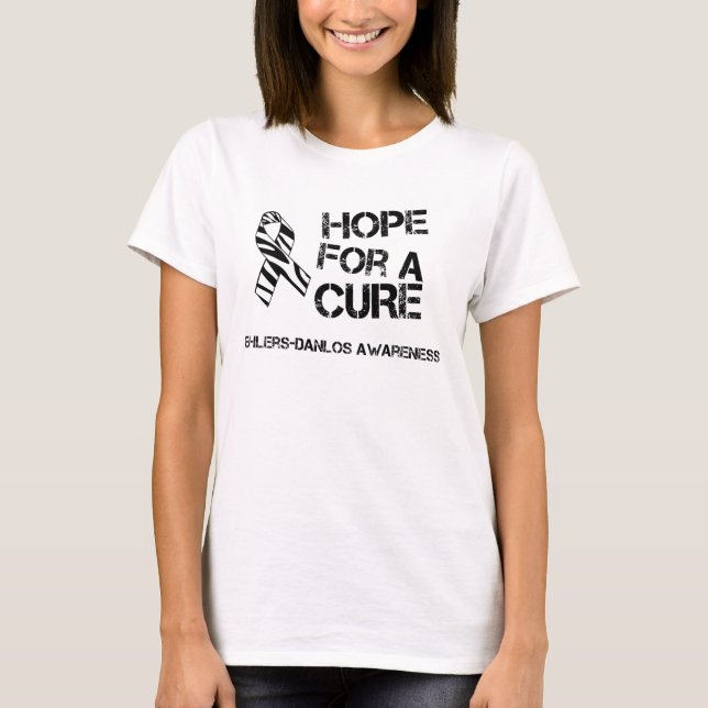 T-shirt EDS Hope for a Cure Zebra Stripe maillot ruban (Devant)