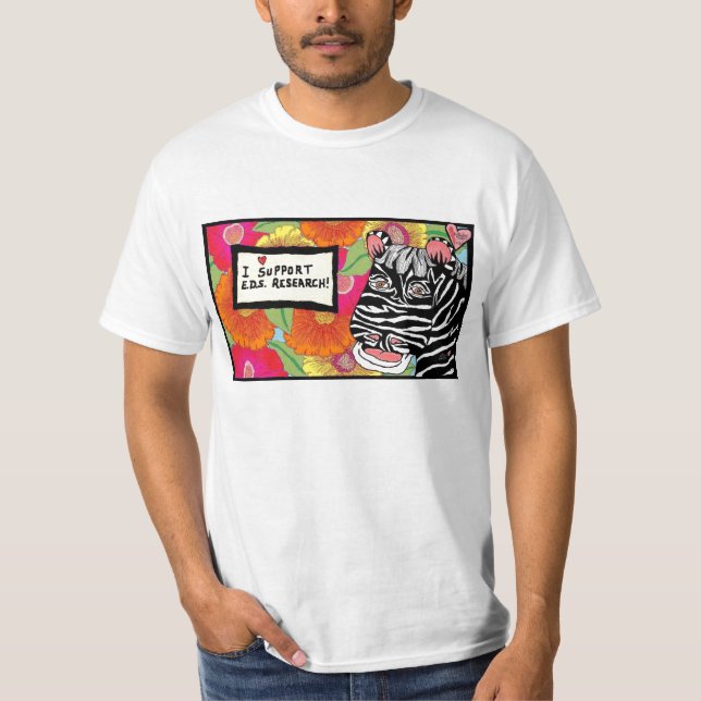 T-shirt EDS Research-5upportZebra 02 (Devant)