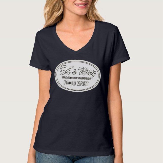 T-shirt Ed's Way, logo blanc inversé (Devant)