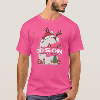 T-shirt Edson Christmasw Edson Nom pour les Noël drôles