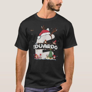 T-shirt Eduardo Christmas w Eduardo Nom pour les Noël drôl