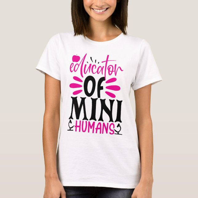 T-shirt Éducateur de Mini Humains  (Devant)