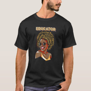 T-shirt Éducateur enseignant noir Afro-Américain Histoire