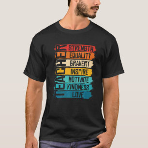T-shirt Éducateur enseignant noir Afro-Américain Histoire 