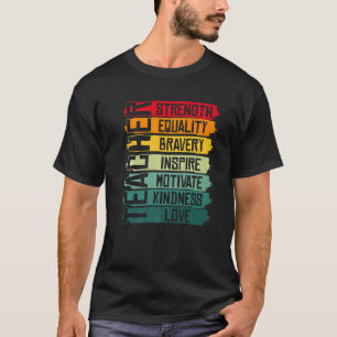 T-shirt Éducateur enseignant noir Afro-Américain Histoire 