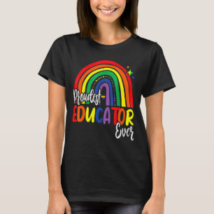 T-shirt Éducateur Le Plus Fier Jamais Je Promets D'Enseign