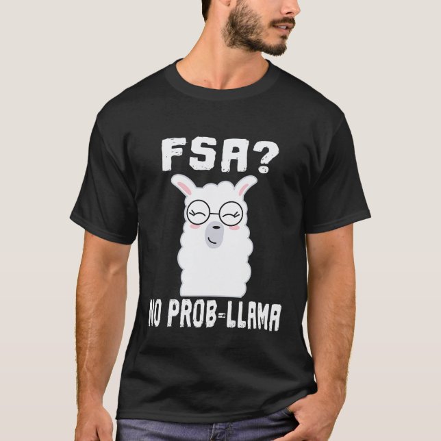T-shirt Éducateur Llama sans prob FSA Test Floride Da (Devant)