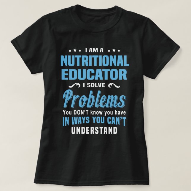 T-shirt Éducateur nutritionnel (Design devant)
