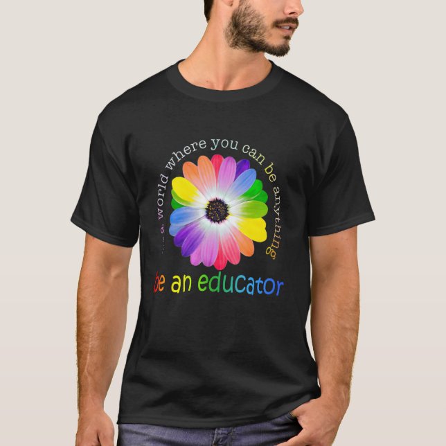 T-shirt Éducateur Premier Jour De L'École Vous Allez Appre (Devant)