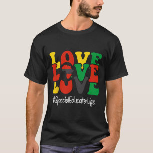 T-shirt Éducateur spécialisé adore les femmes groovy Histo