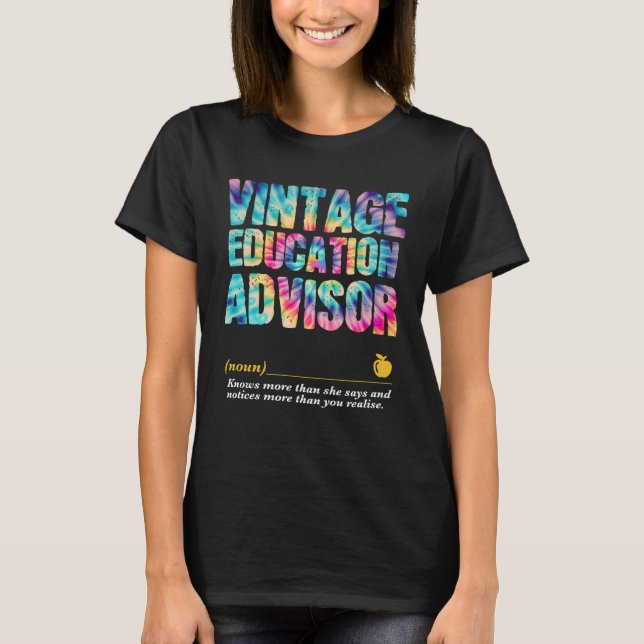 T-shirt Education Advisor Appreciation Week Back to School (Devant)