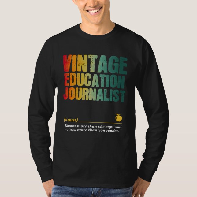 T-shirt Education Journalist Appreciation Week Back to Sch (Devant)