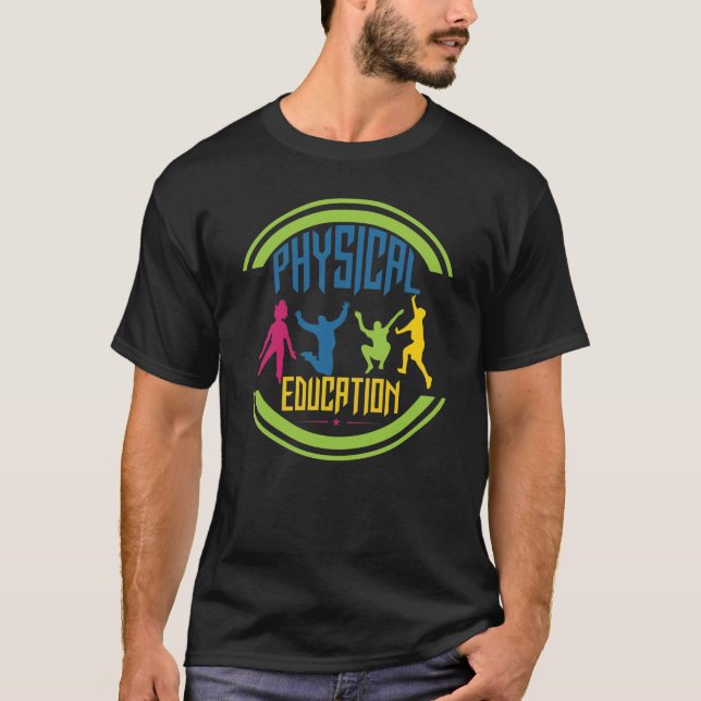 T-shirt Éducation physique avec le jeu d'enfants (Devant)