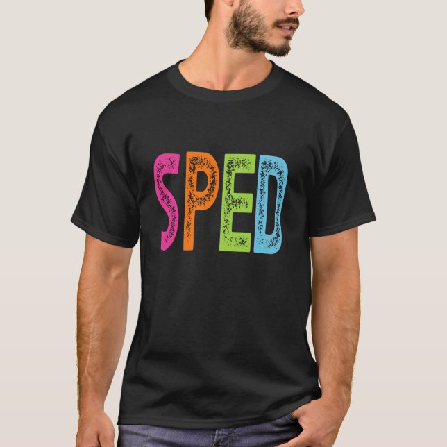 T-shirt Éducation Spéciale SPED pour l'Appréciation des En (Devant)