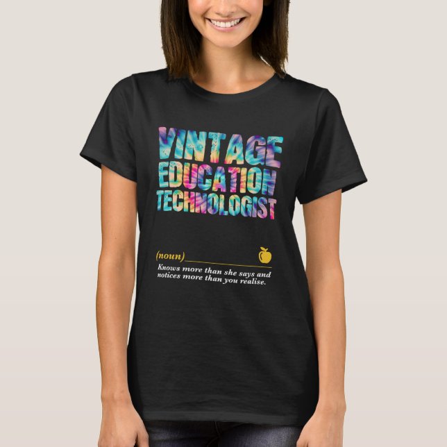 T-shirt Education Technologist Appreciation Week Back to S (Devant)