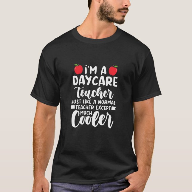 T-shirt Éducatrice de garderie comme un professeur normal  (Devant)