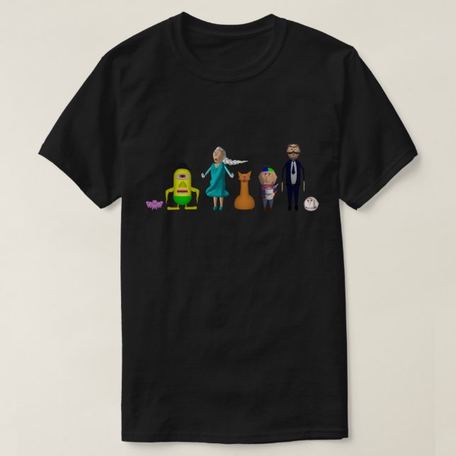 T-shirt EdukayFUN (Avec Johnny, Papa, Ulsa & plus) (Design devant)
