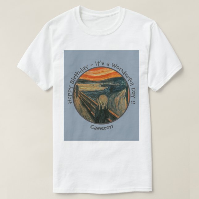 T-shirt Edvard Munch La Collection Scream Party Items (Design devant)