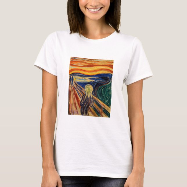 T-shirt Edvard Munch - Le cri 1910 (Devant)