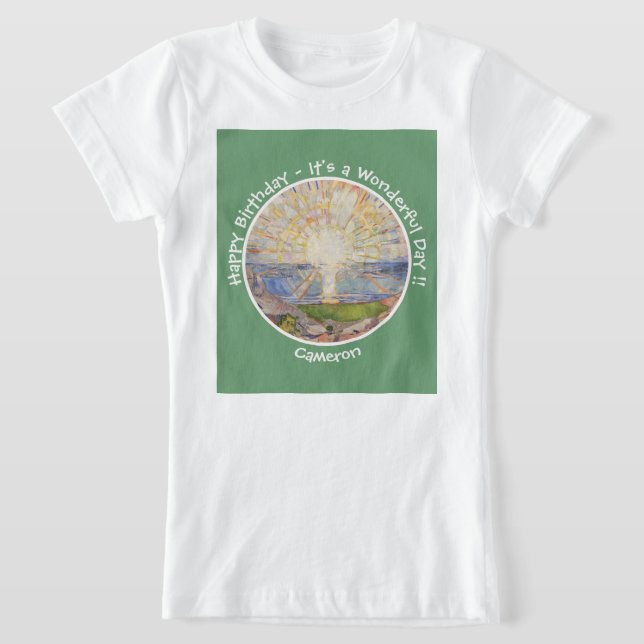 T-Shirt Edvard Munch Le Soleil (Solen) - Articles de fête  (Poser)