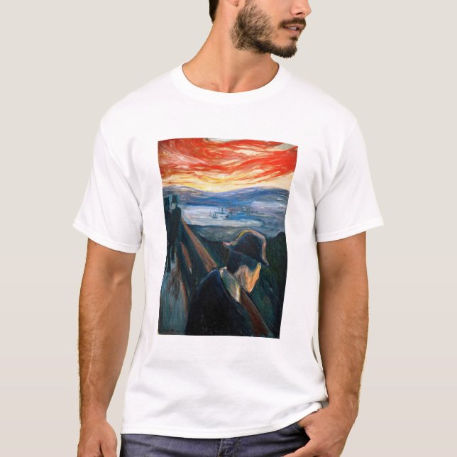 T-shirt Edvard Munch - Maladie d'humeur au coucher du sole (Devant)