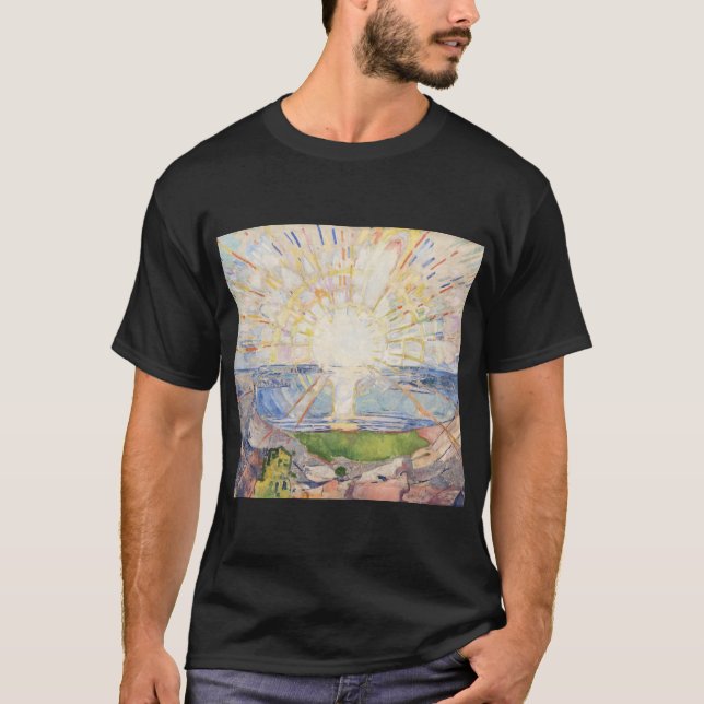 T-shirt Edvard Munch Sunrise Art Nouveau Expressionnisme (Devant)