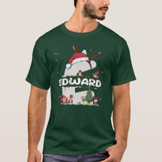 T-shirt Edward Christmasw Edward Nom pour les Noël drôles