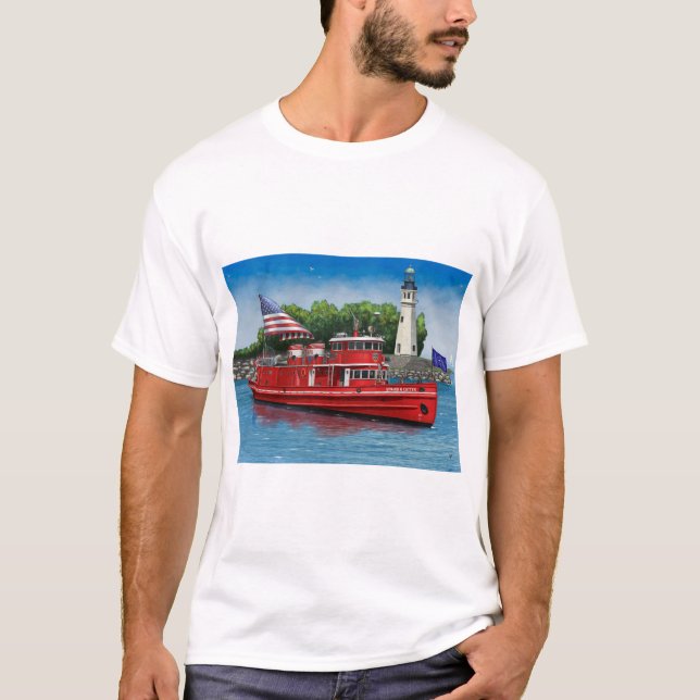 T-shirt Edward Cotter Fireboat de Buffalo (Devant)
