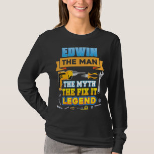 T-shirt Edwin Le Mythe Homme Fixez-Le Légende Mécanicien P