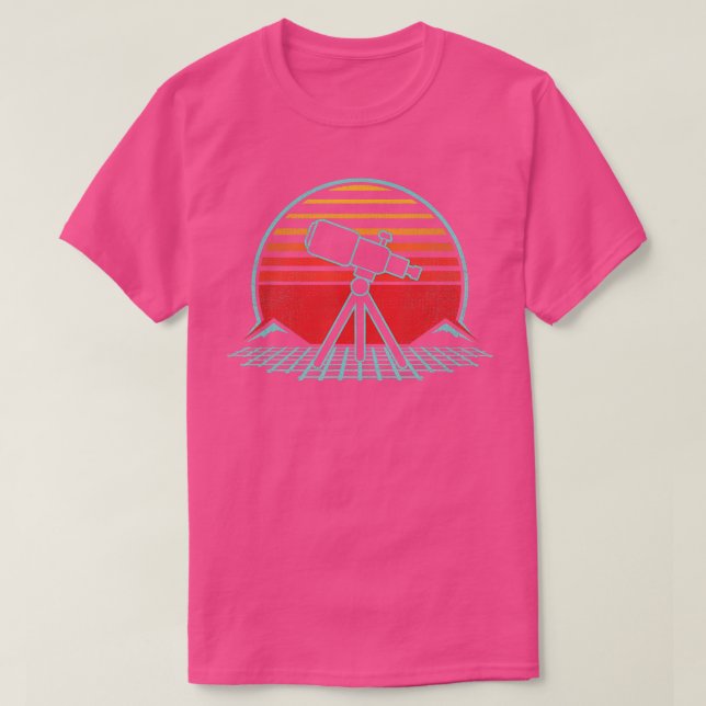 T-shirt Eelescope d'astronomie Science spatiale rétro Vint (Design devant)