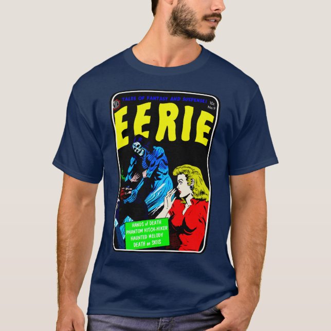 T-shirt "EERIE", bande dessinée d'horreur des anné (Devant)