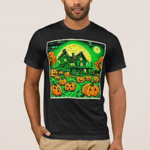 T-shirt Eerie Nightfall : Halloween Cartoon Citrouille Pat