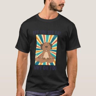 T-shirt Eff You See Kay Why Oh You Drôle Vintage Chien Yog