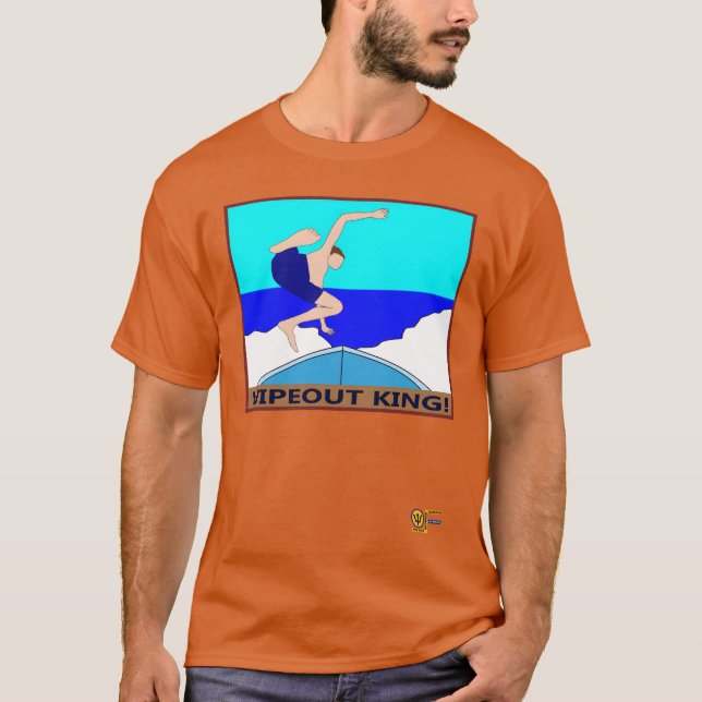 T-shirt Effacer le rétro King (Devant)
