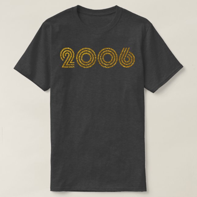T-shirt Effet de la Parties scintillant de l'année de nais (Design devant)