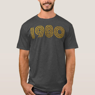 T-shirt Effet de la Parties scintillant de l'année de nais