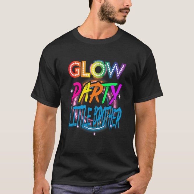 T-shirt Effet de projection de peinture Glow Party Petit F (Devant)
